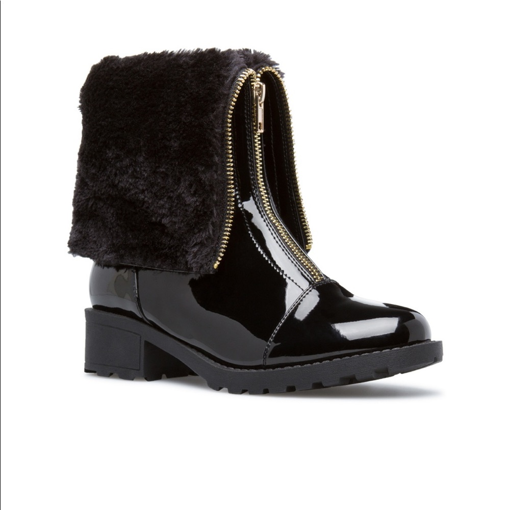 Faux fur black Boots/booties